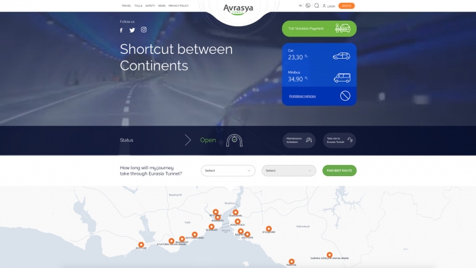 Europe and Asia - connected with new tunnel